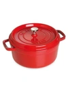 Staub 4-quart Round Cocotte In Cherry