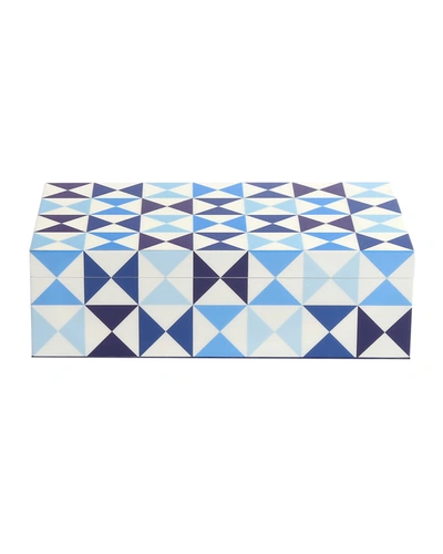 Jonathan Adler Medium Sorrento Box In Blue