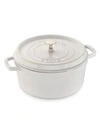 Staub 7-quart Round Cocotte In White