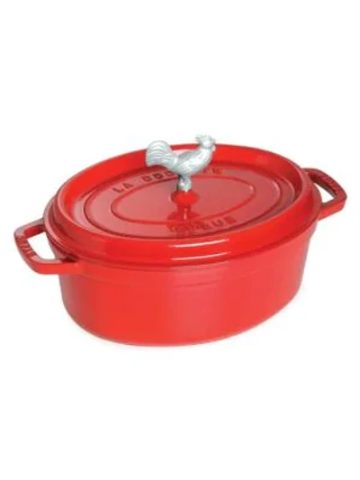 Staub 5.75-quart Coq Au Vin Cocotte In Cherry