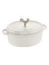 Staub Coq Au Vin 5.75-quart Enameled Cast Iron Cocotte In White