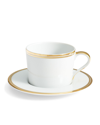 Ralph Lauren Wilshire Tea Cup And Saucer, Gold