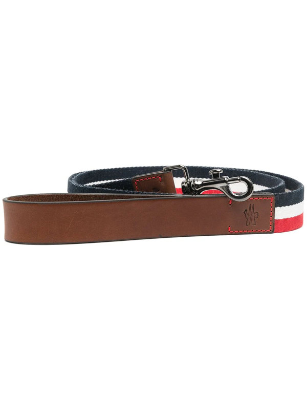 Moncler Striped Clip-fastening Dog Lead In Red | ModeSens