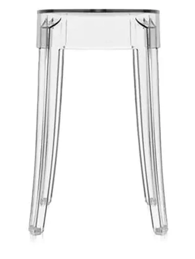 Kartell Charles Ghost Stool/set Of 2 In Clear