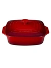 Le Creuset 2.29-quart Stoneware Square Casserole In Cerise