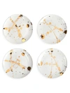 Jonathan Adler 1948 Canape Plate Set/set Of 4 In White