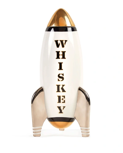 Jonathan Adler Whiskey Rocket Decanter In Gold