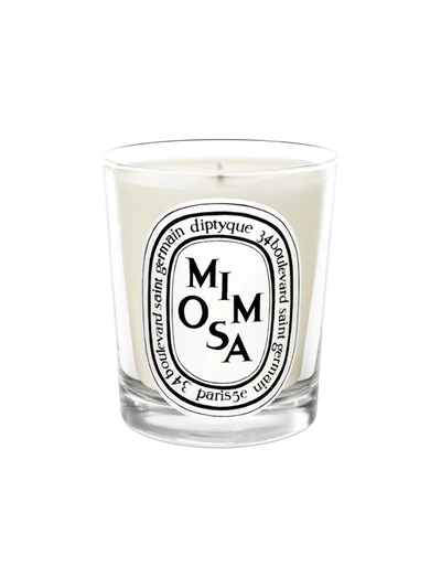 Diptyque Mini Candle Mimosa In White