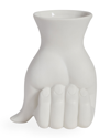 Jonathan Adler Marcel Fist Vase In White