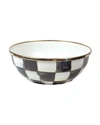 Mackenzie-childs Courtly Check Everyday Bowl In Black White