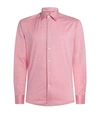 Eton Slim Fit Jersey Knit Shirt In Pink