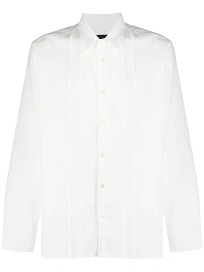 Ann Demeulemeester Striped Formal Shirt In White