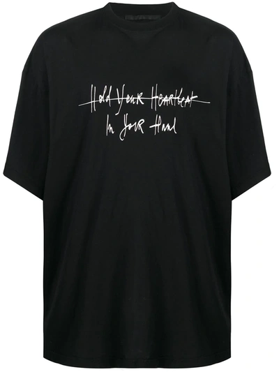 Haider Ackermann Oversize Cotton T-shirt In Black