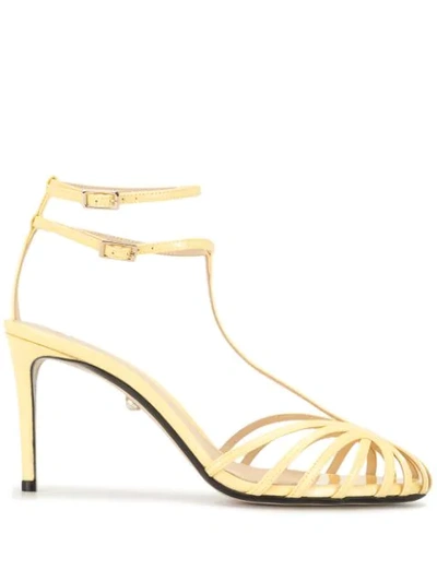 Alevì Anna 80mm Sandals In Yellow