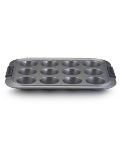 Anolon Advanced Bronze 12 Cup Muffin Pan In Silver
