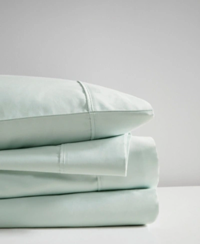 Beautyrest 400 Thread Count Cal King 4-piece Wrinkle Resistant Cotton Sateen Sheet Set Bedding In Seafoam