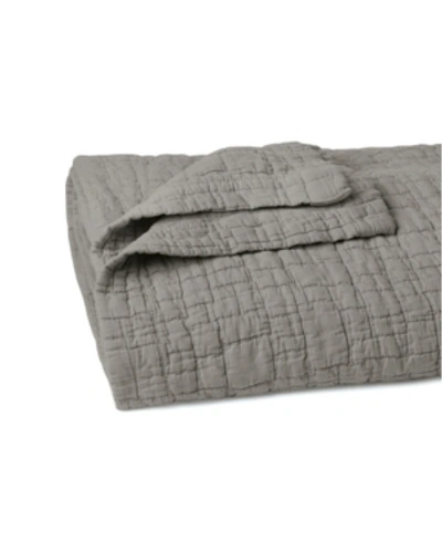 Jennifer Adams Home Jennifer Adams Torrey Queen Blanket/coverlet Bedding In Dark Gray