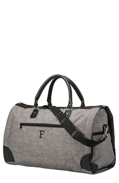 Cathy's Concepts Cathys Concepts Monogram Duffle/garment Bag In Grey F