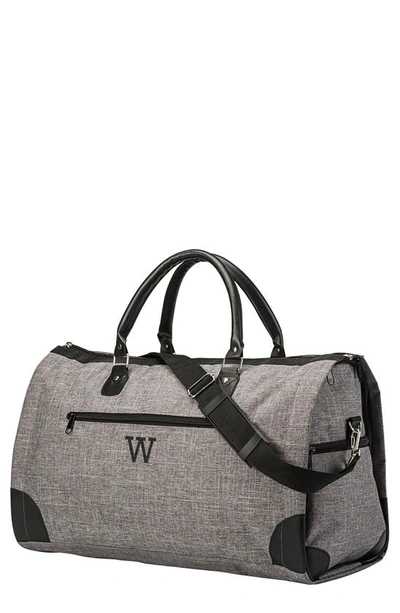 Cathy's Concepts Cathys Concepts Monogram Duffle/garment Bag In Grey W