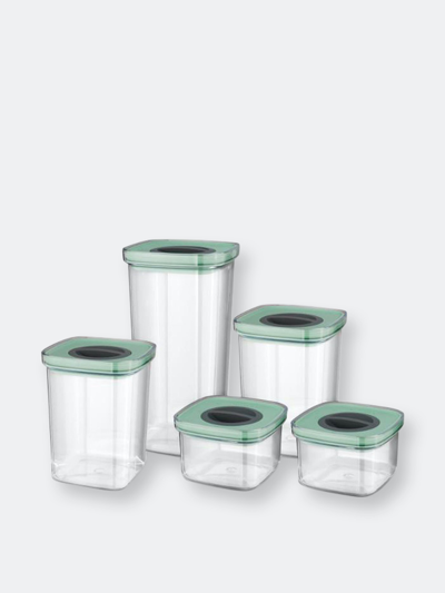 Berghoff Leo 5 Pieces Smart Seal Food Container Set In Green