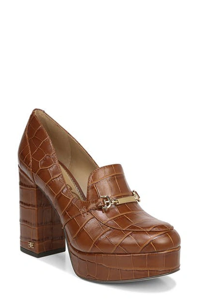 Sam Edelman Women's Aretha Platform Bit Loafers Women's Shoes In Tawny Brown