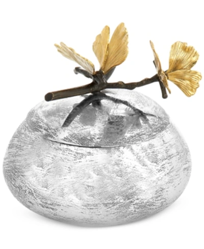 Michael Aram Butterfly Ginkgo Keepsake Box In Silver