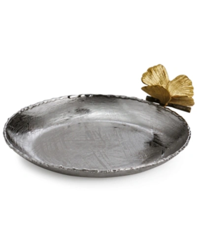 Michael Aram Butterfly Ginkgo Trinket Tray In Silver