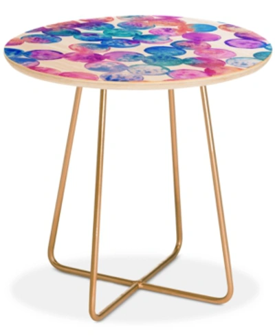 Deny Designs Dash And Ash In A Dream Round Side Table In Pink
