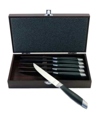 Berghoff Bistro 7pc Steak Knife Set With Wooden Case In Black