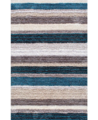 Nuloom Zoomy Hand Tufted Classie Blue 7' X 9' Area Rug