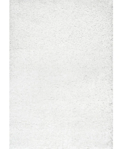 Nuloom Easy Shag Marleen Plush White 4' X 6' Area Rug