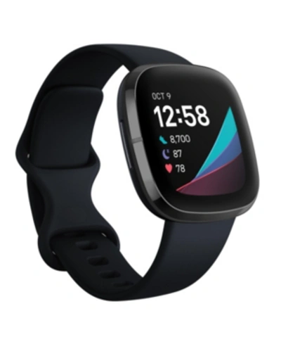 Fitbit Sense Carbon Strap Smart Watch 39mm In Carbon And Graphite