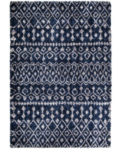 Jennifer Adams Home Orian Cotton Tail Nardik Navy 5'3" X 7'6" Area Rug