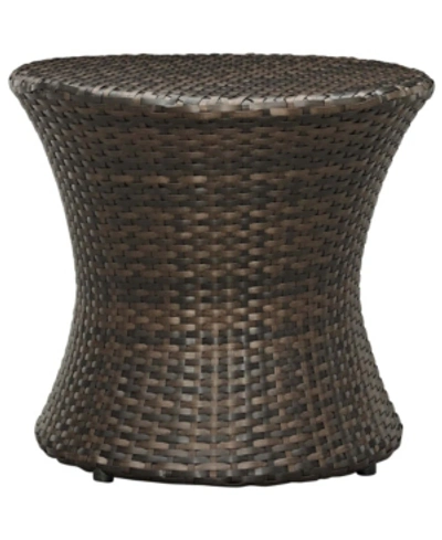 Modway Stage Outdoor Patio Rattan Side Table In Brown