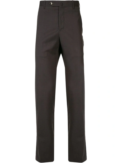 Pt01 Slim-fit Tailored Trousers In Brown