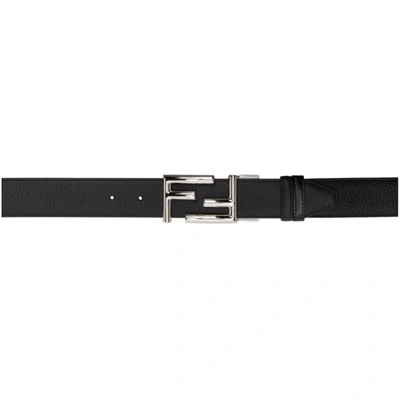 Fendi Black 'forever ' Buckle Belt In F0gxn Black