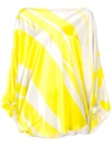 Silvia Tcherassi Women's Bellagio Printed Off-the-shoulder Blouse In Yellow