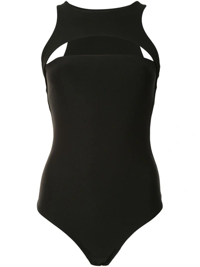 Alix Nyc Floyd Cut-out Bodysuit In Black