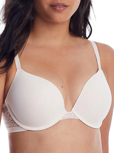 On Gossamer Sleek Micro Push-up Bra In Mauve Chalk