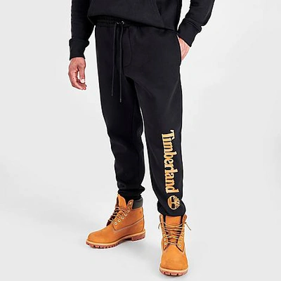 Timberland Men's Core Regular-fit Logo-print Sweatpants In Black/no Color