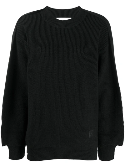 Ambush Ribbed Knit Jumper In Black
