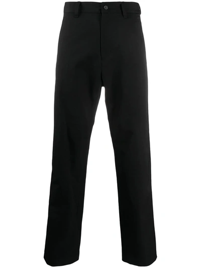 Ambush Side-stripe Straight-fit Trousers In Black