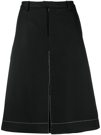 Maison Margiela Wide-leg Shorts In Black