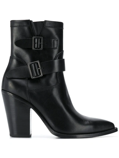 Ash Mustang Ankle Boots In Black