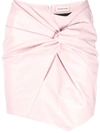 Alexandre Vauthier Alexander Vauthier Pink Leather Miniskirt