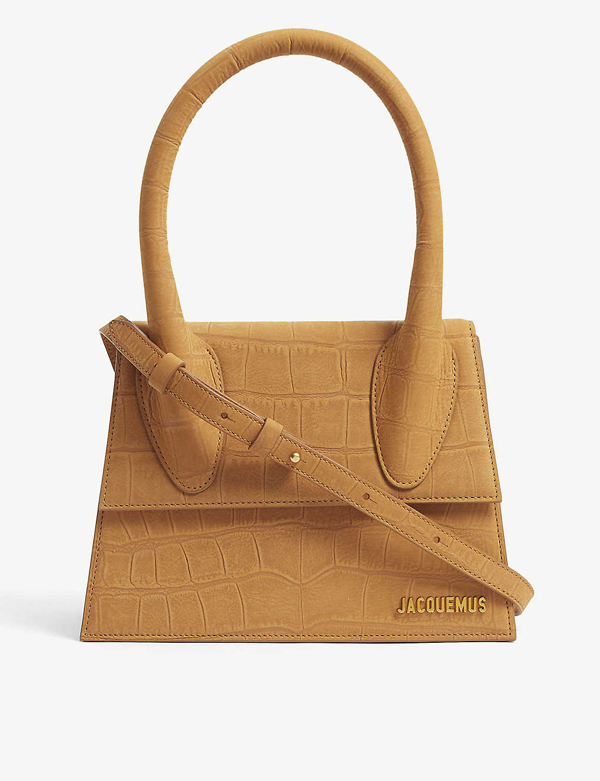 Jacquemus Le Grand Chiquito Leather Top Handle Bag In Honey | ModeSens