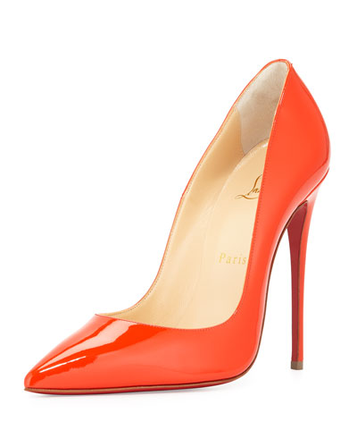 Christian Louboutin So Kate 120mm Metallic Red Sole Pumps 
