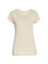L Agence Cory High-low Tee In Biscuit