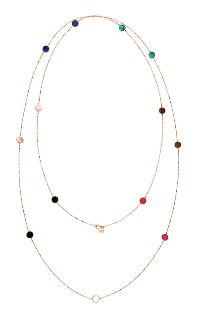 Ginette Ny Ever 18k Rose Gold Multi-stone Necklace