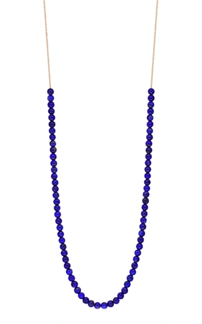 Ginette Ny Women's Mini Maria 18k Rose Gold Lapis Necklace In Pink Gold